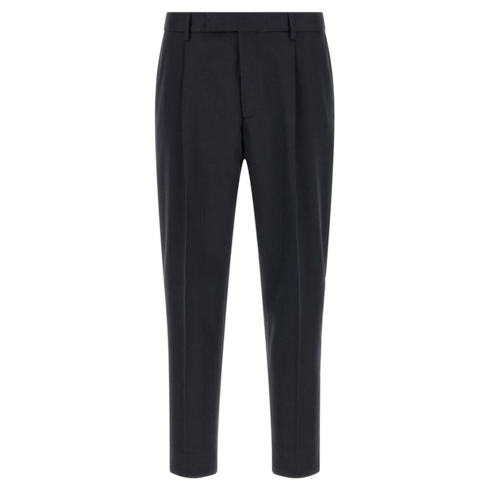 ZEGNA Blue Cotton Dress Men's Pants